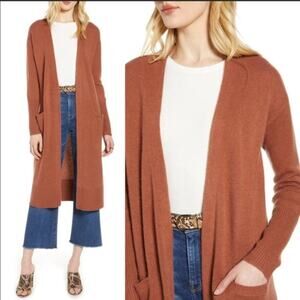 halogen extra large long cardigan